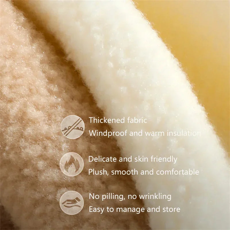 Winter Thermal Fleece Ski Mask Full Face Head Coverings Snowboard Hooded Scarfs Winter Sports Accessories Warm Cycling Headgear